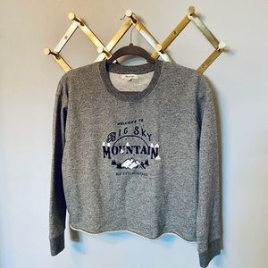 Madewell Big Sky Mountain Cropped Crewneck